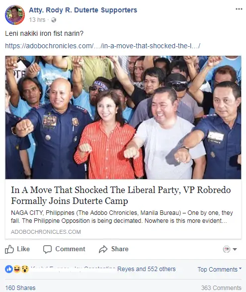 Robredo-joined-Dutertes-camp